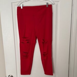ZYIA Active Vibrant Red Leggings